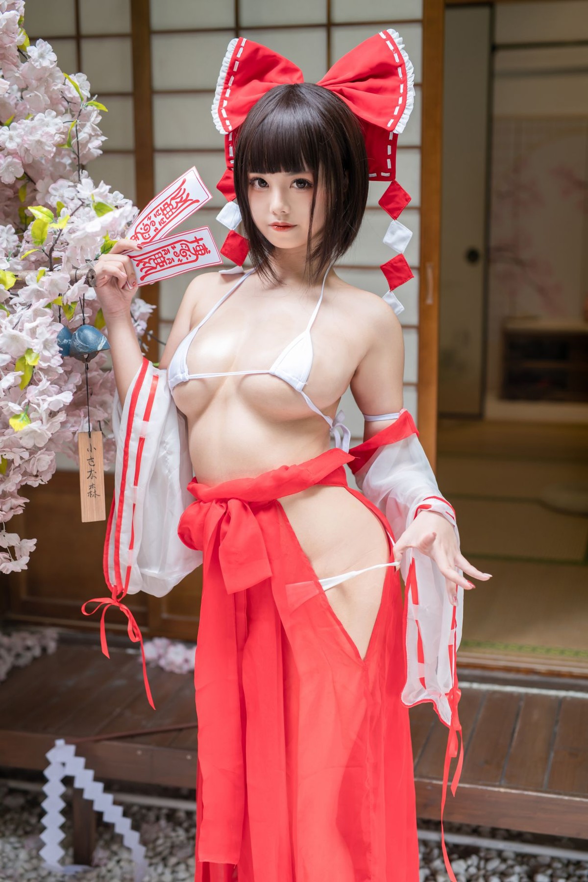 蜜汁貓裘 Cosplay 巫女 Miko Sister 22