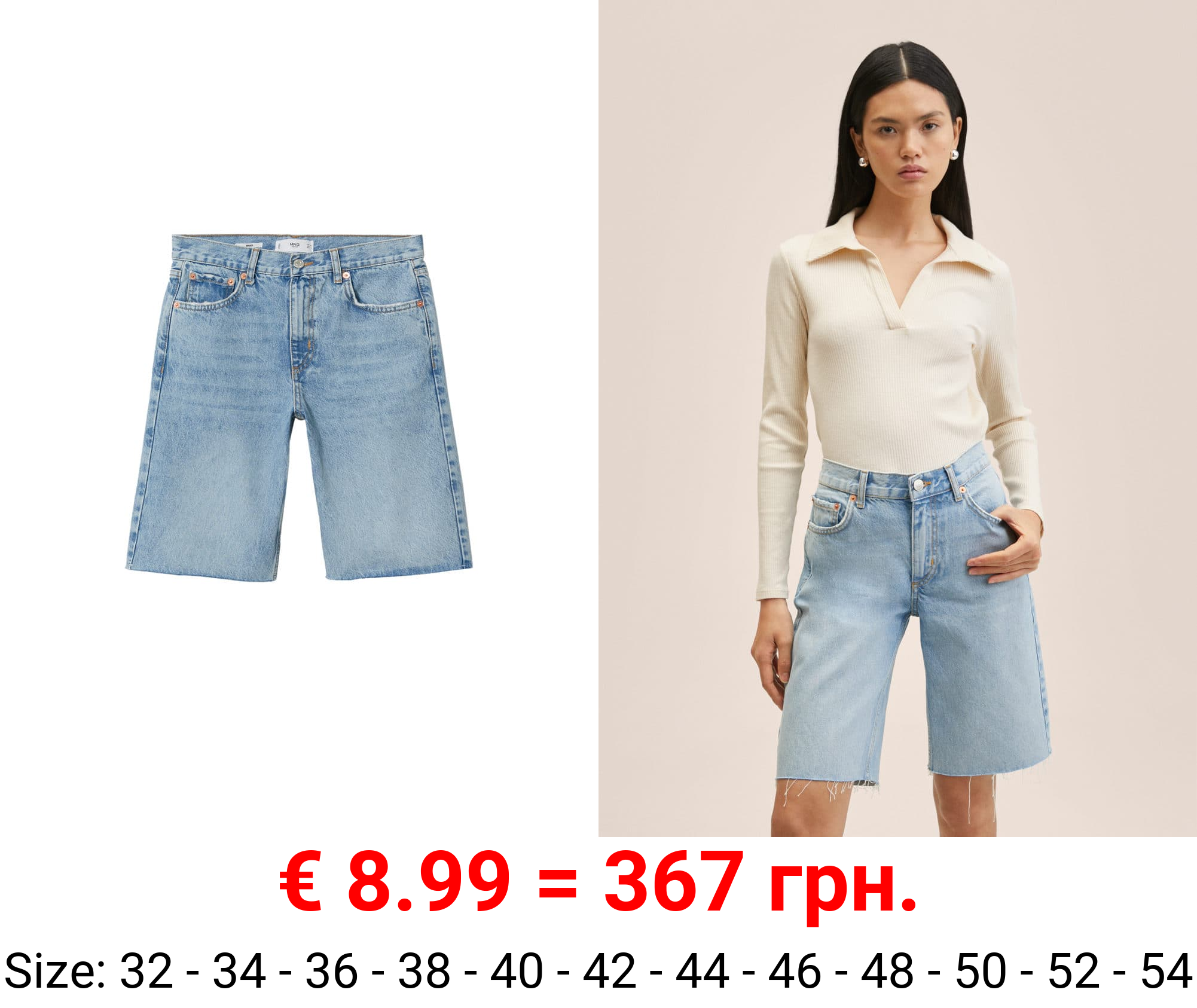 bermudas vaqueras bajo deshilachado