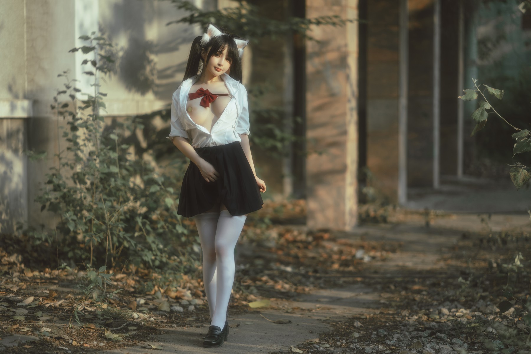 桜井宁宁 Cosplay 废墟jk 18