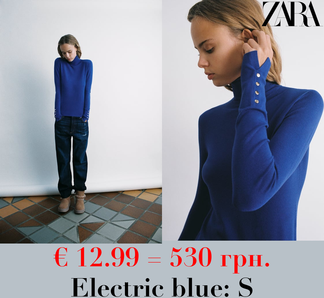 BASIC HIGH NECK KNIT SWEATER