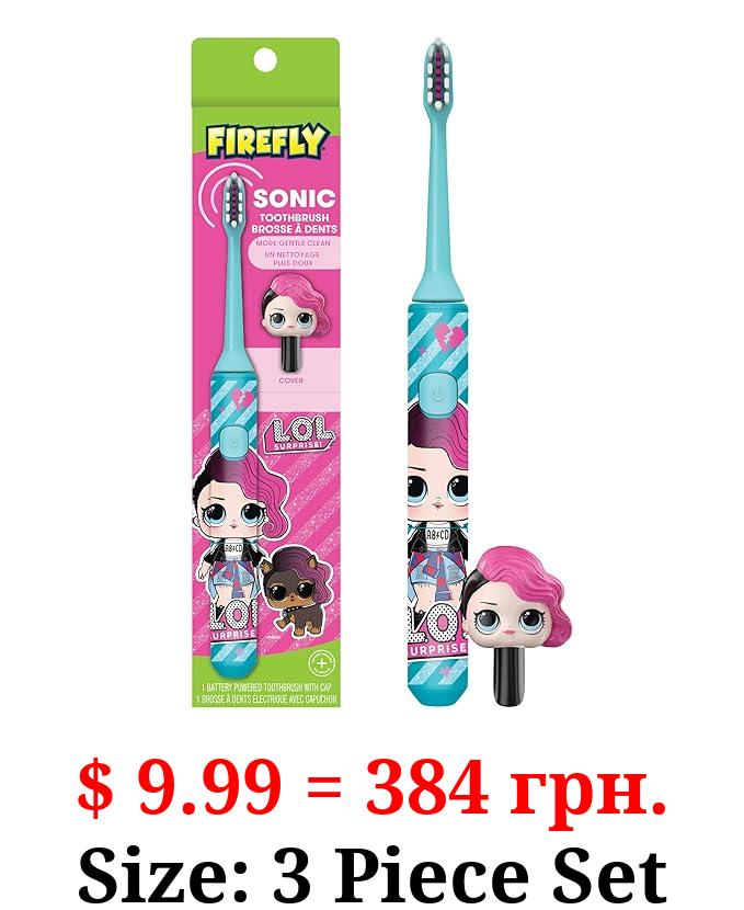 FIREFLY L.O.L. Surprise! Sonic Toothbrush with 3D Toothbrush Cover, Soft, Ages 3+