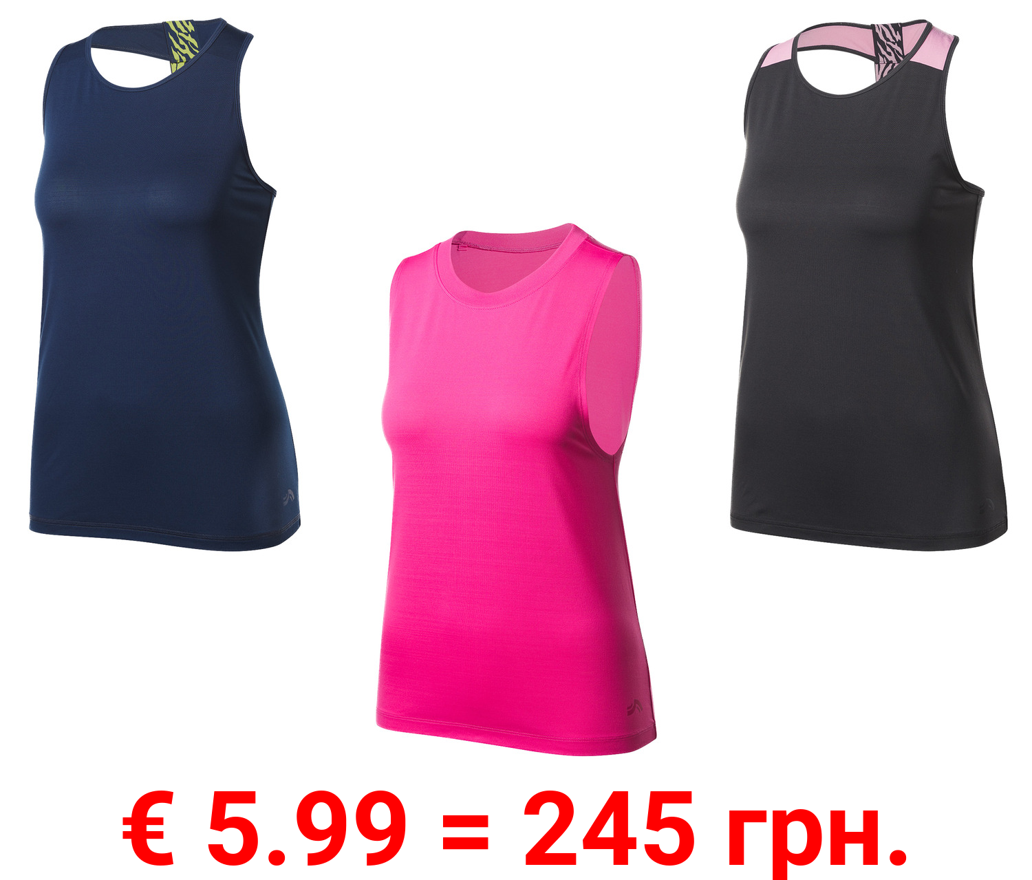 CRIVIT Damen Funktionstop, schnelltrocknend