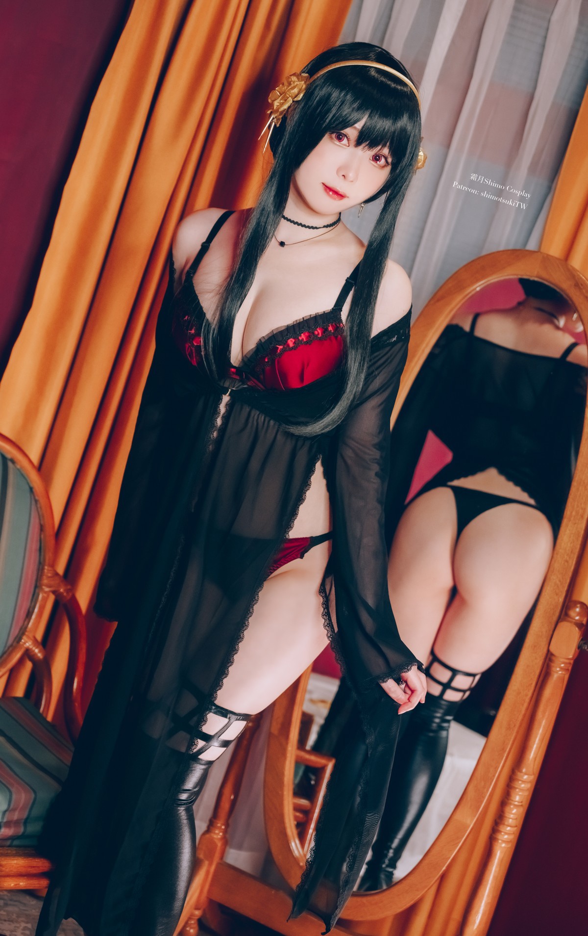 霜月shimo Cosplay 約兒黑禮服＋內衣睡裙 30