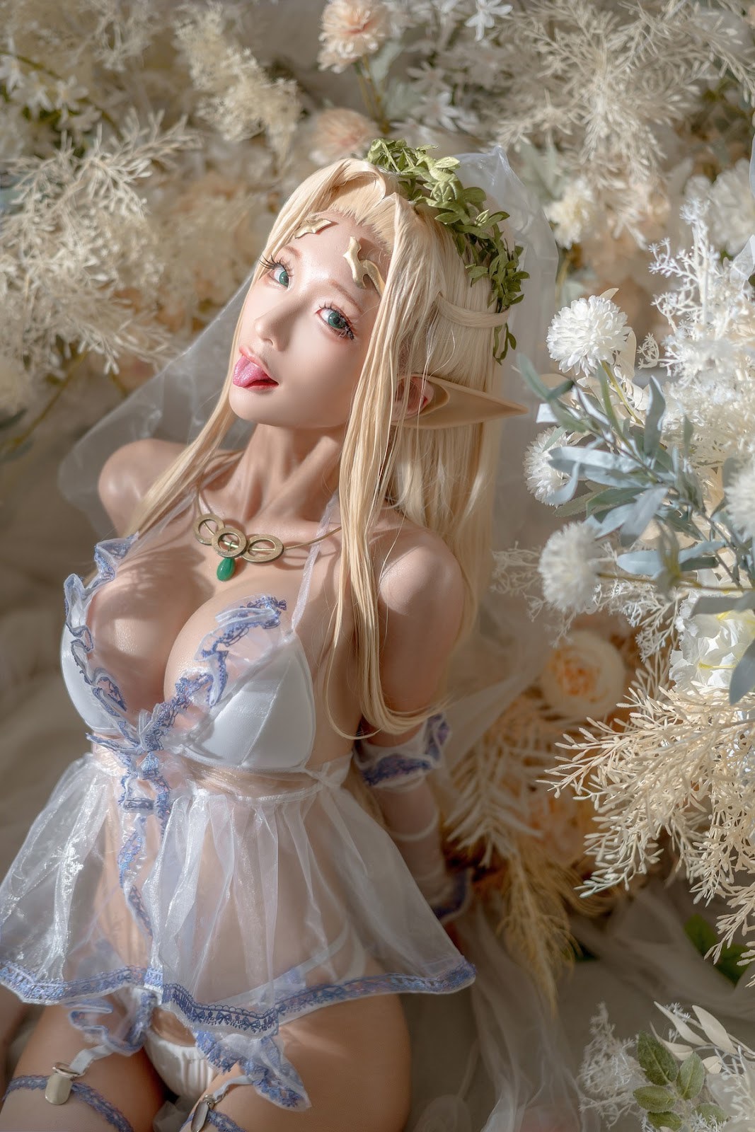 [蠢沫沫] 白精灵 婚纱 31