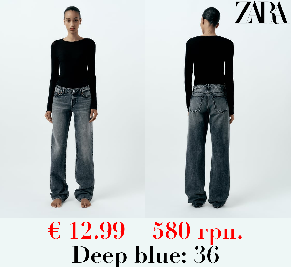 TRF STRAIGHT LOW-RISE JEANS