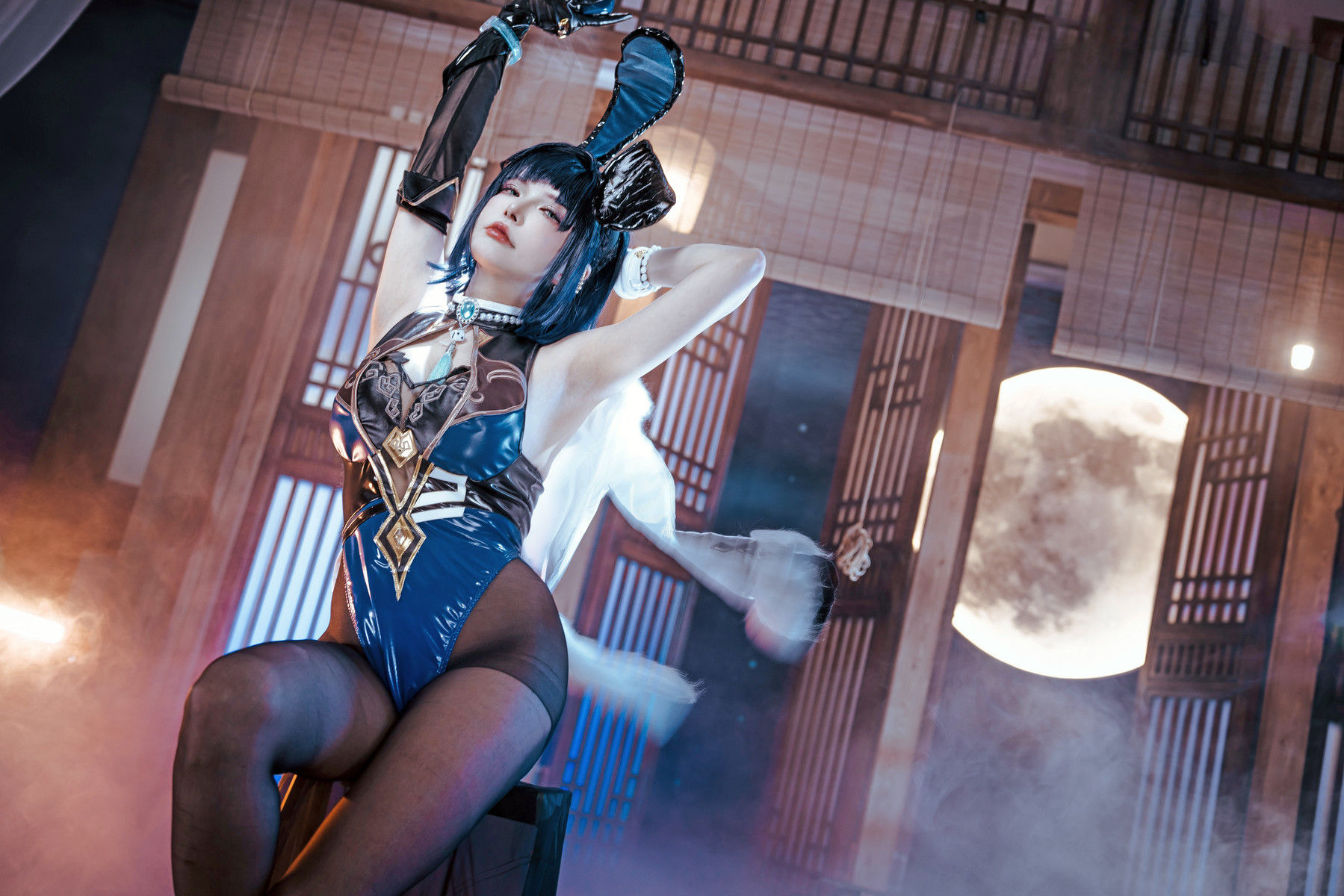 Cosplay 夏小秋秋秋 夜兰 兔女郎 Set.01 4