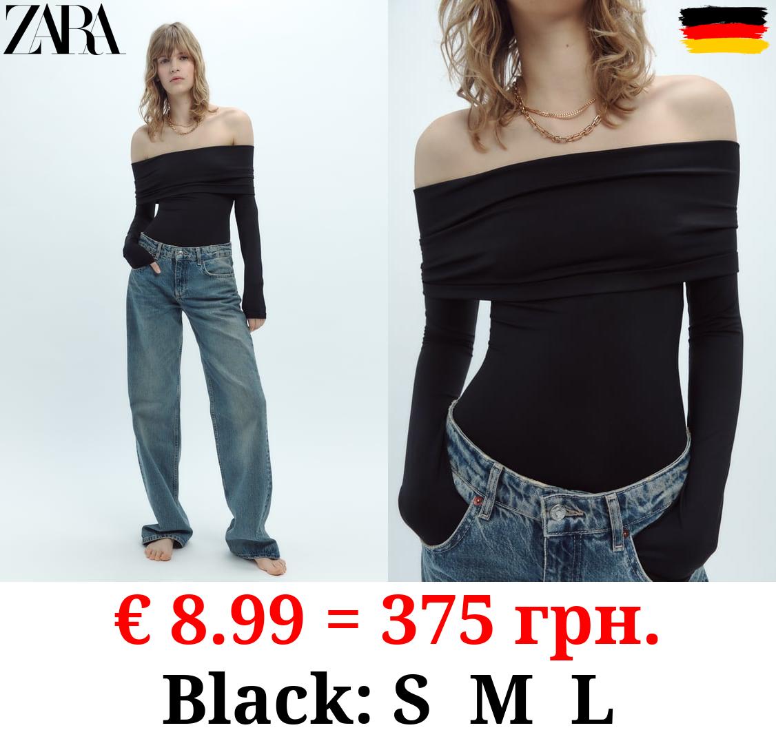 POLYAMIDE OFF-THE-SHOULDER BODYSUIT