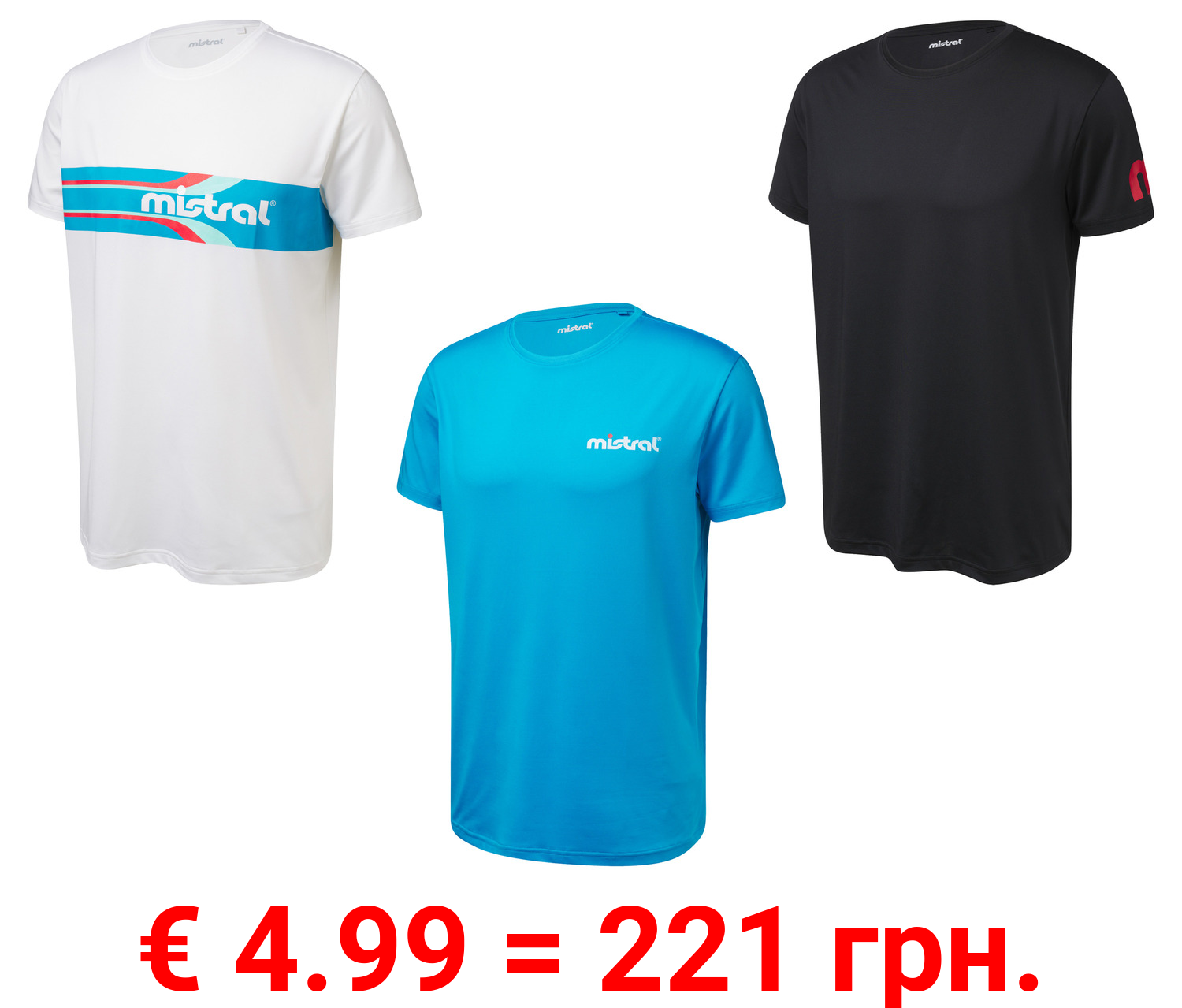 Mistral Herren T-Shirt mit Rundhalsausschnitt