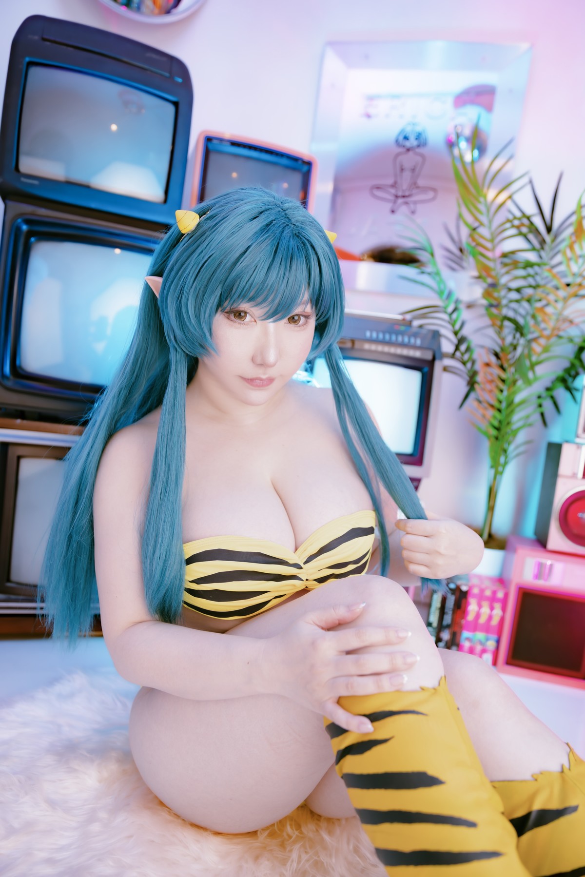 Cosplay SAKUサク Lum ラム うる星やつら Set.03 5