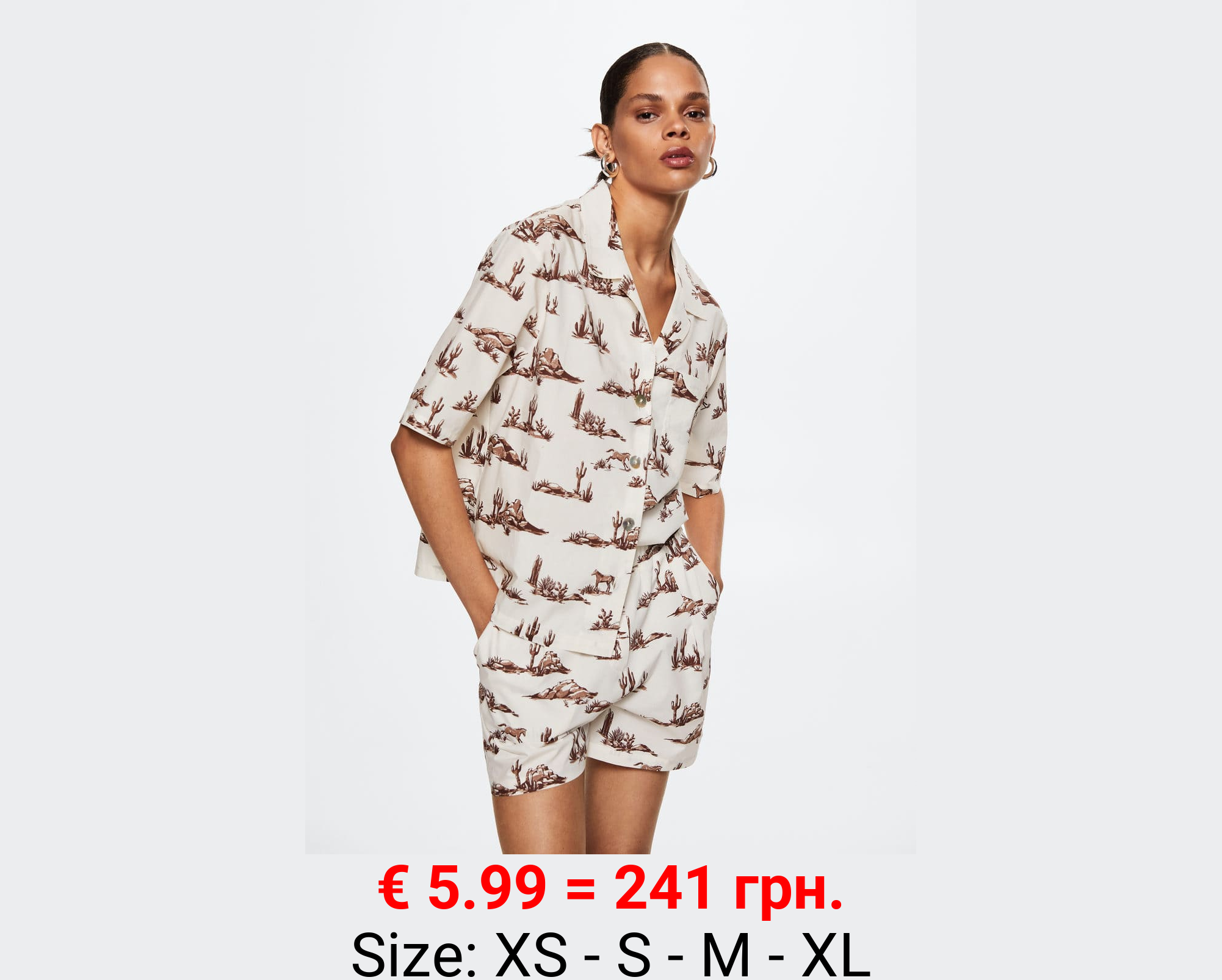 Short algodón estampado