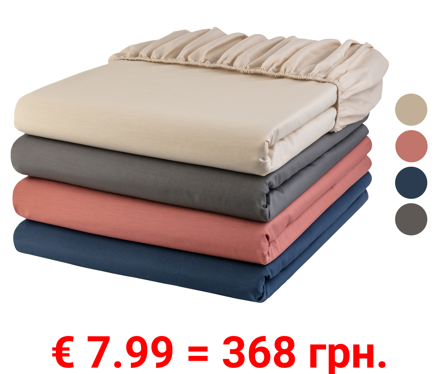 LIVARNO home Perkal-Spannbettlaken, 140-160 x 200 cm