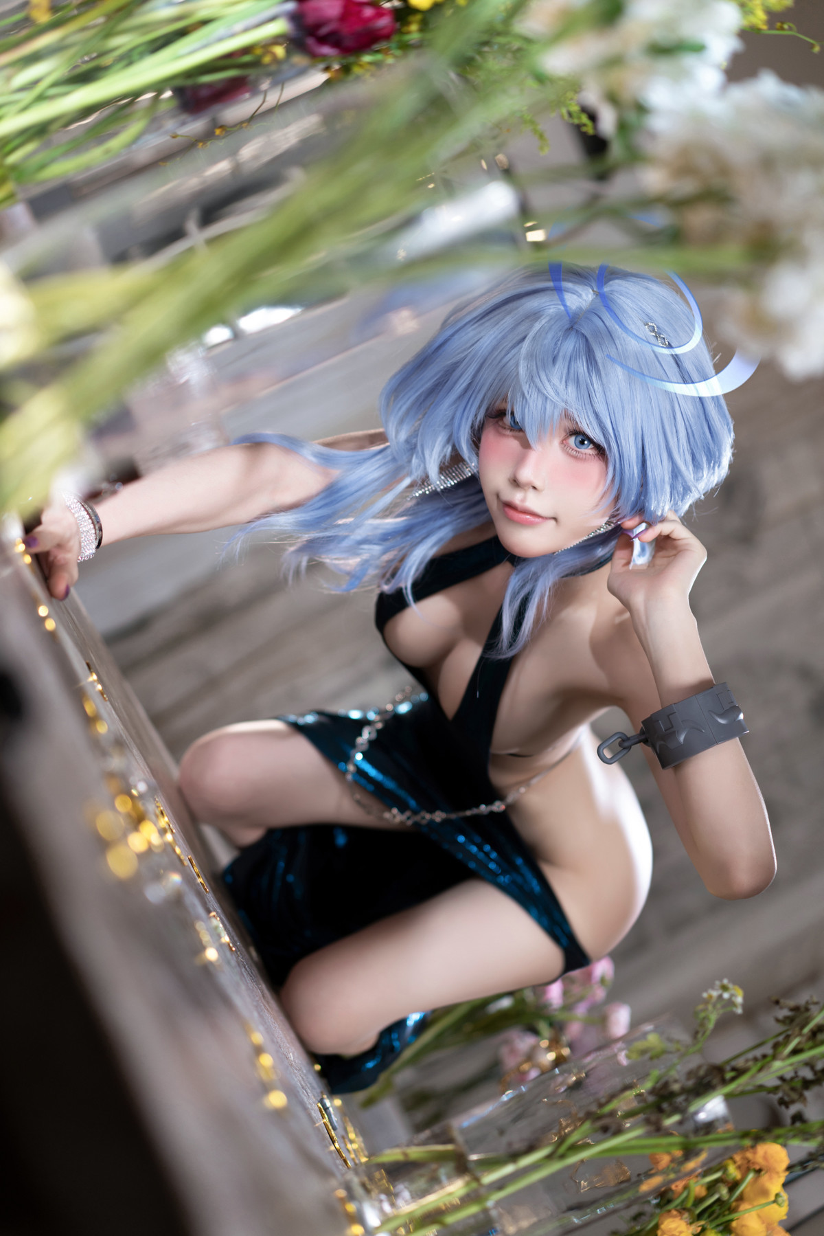 Cosplay 水淼Aqua 碧蓝档案 天雨亚子礼服 Set.01 32