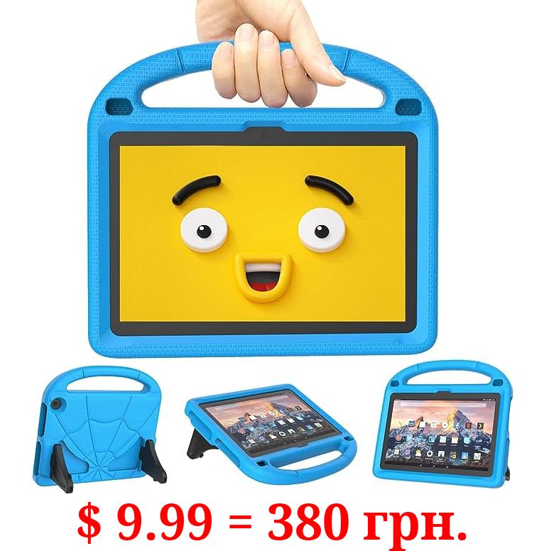 Fire HD 8 Tablet Case & HD 8 Plus Tablet Case for Kids (12/10th Gen, 2022/2020 Release), Patamiyar Shockproof Handle Stand Case for Fire HD 8 -Blue