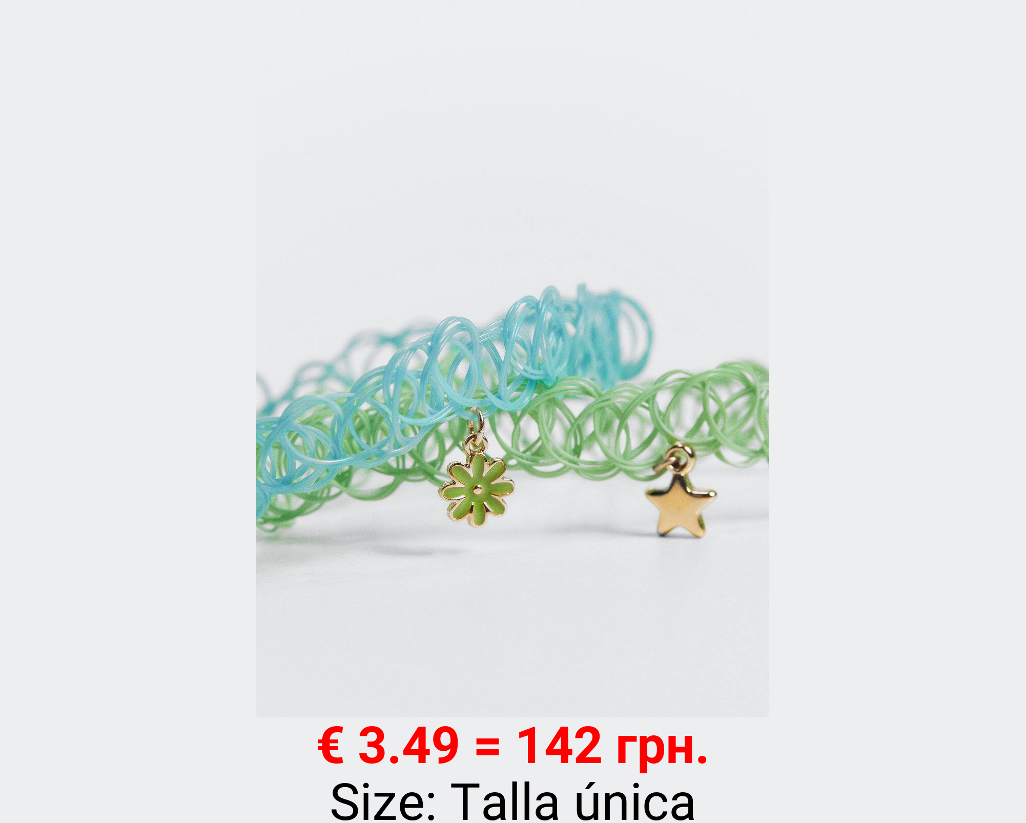 Pack 2 chokers colgante