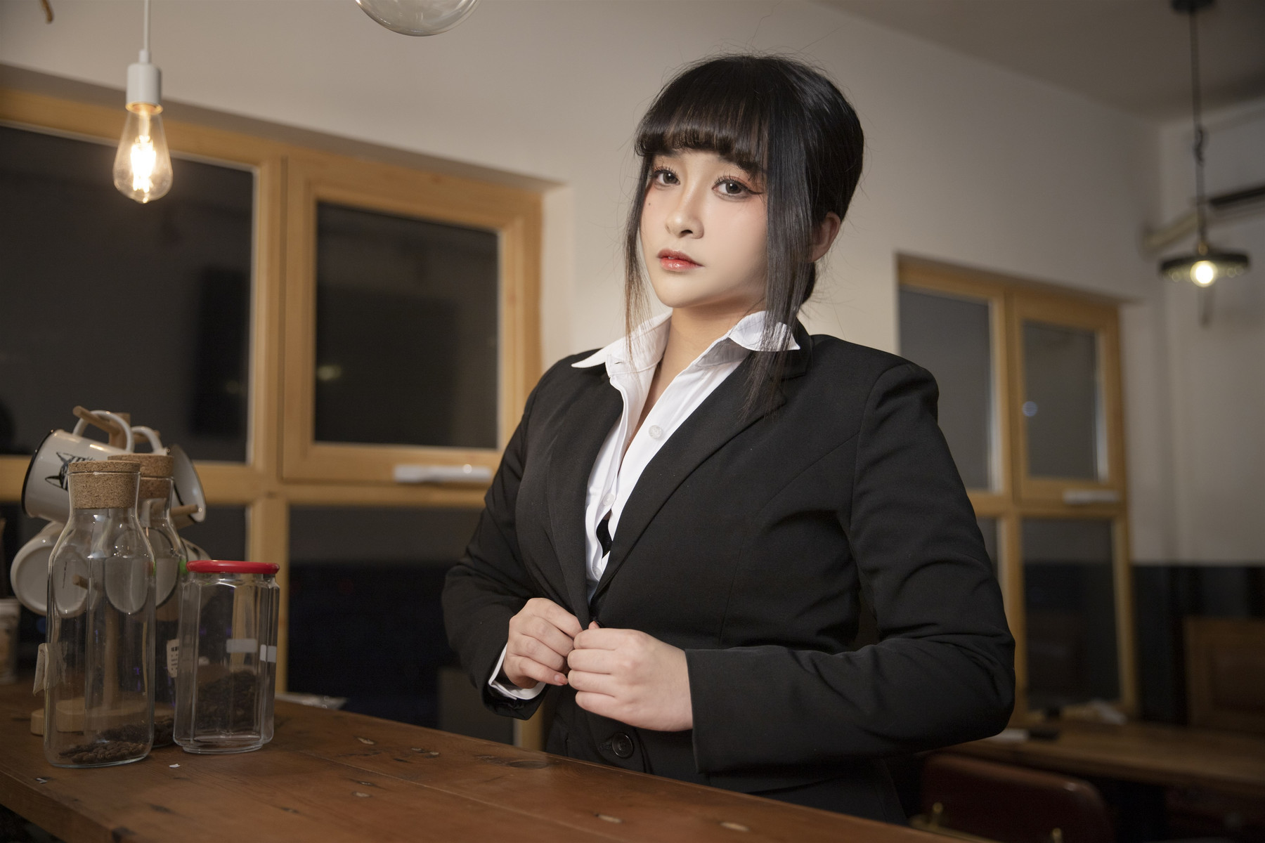 Cosplay 洛璃LoLiSAMA 醉酒OL 1