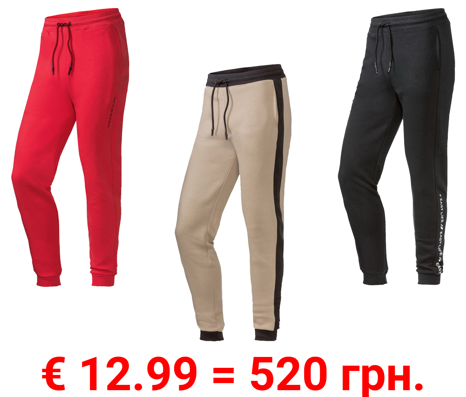 CRIVIT Herren Sweathose mit Bündchen