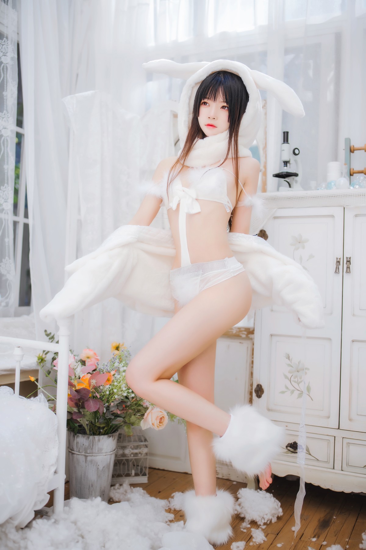 Cosplay 桜桃喵 小白兔 Set.01 47