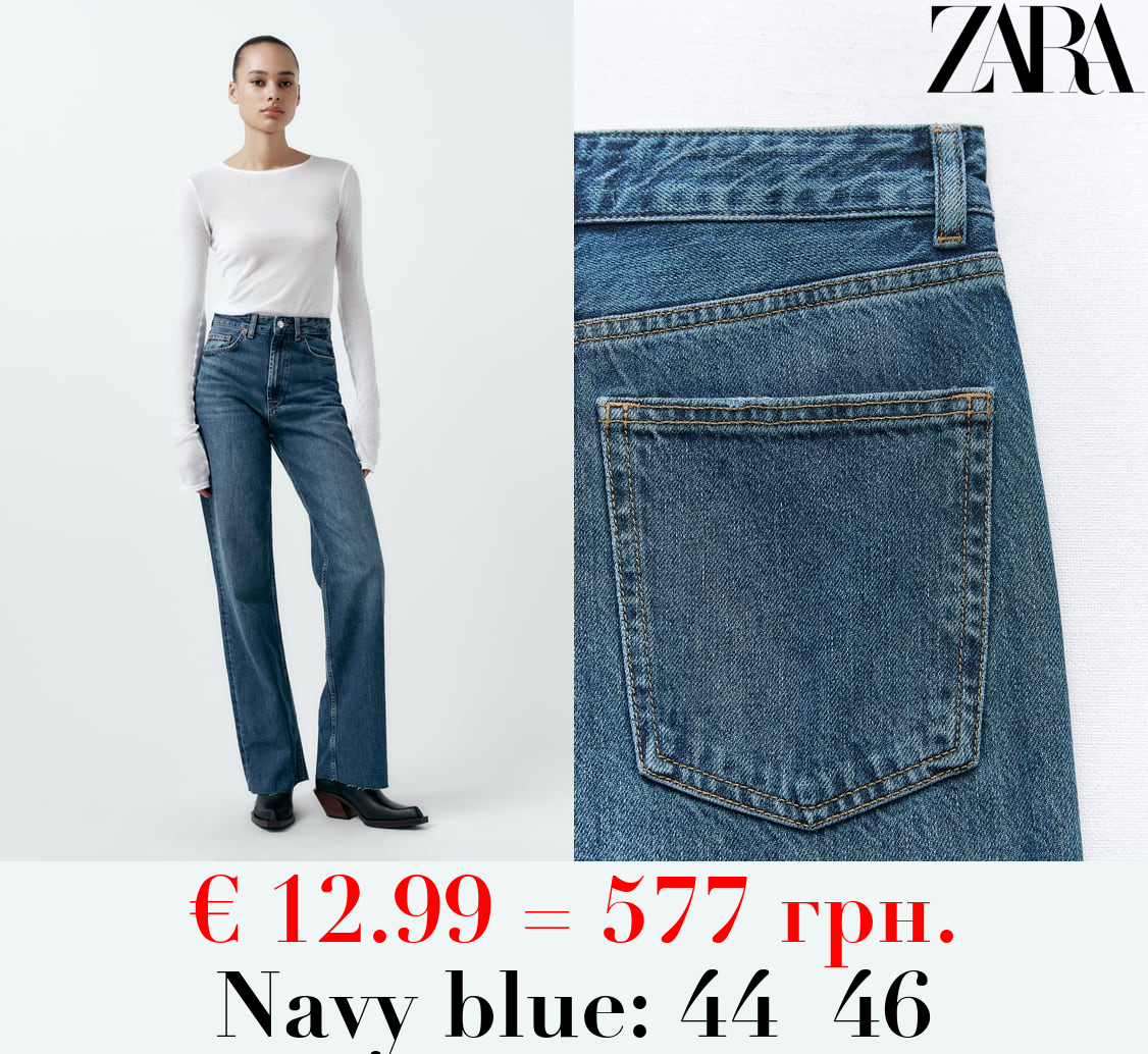 TRF HIGH-RISE WIDE-LEG JEANS