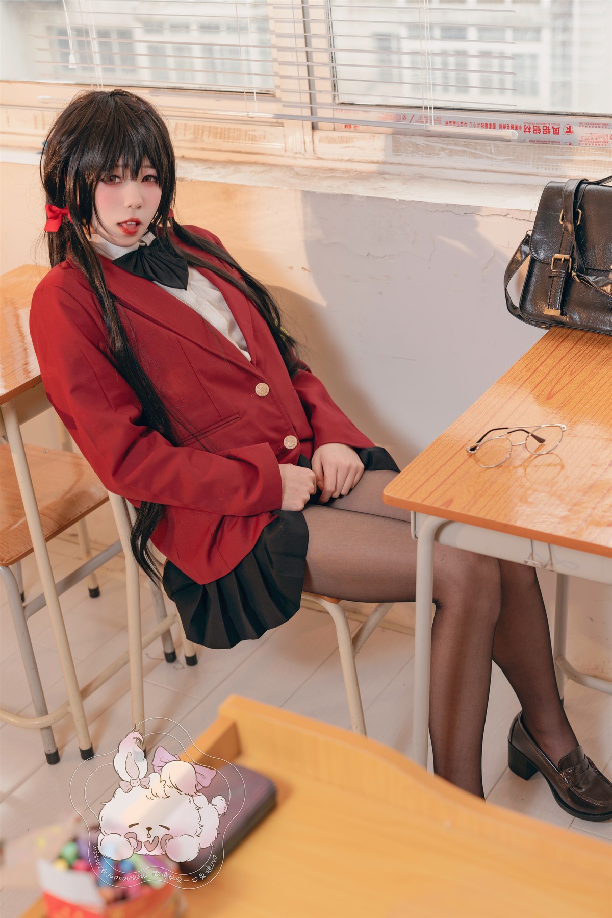 Cosplay 咬一口兔娘 风纪委员大凤 Set.01 14