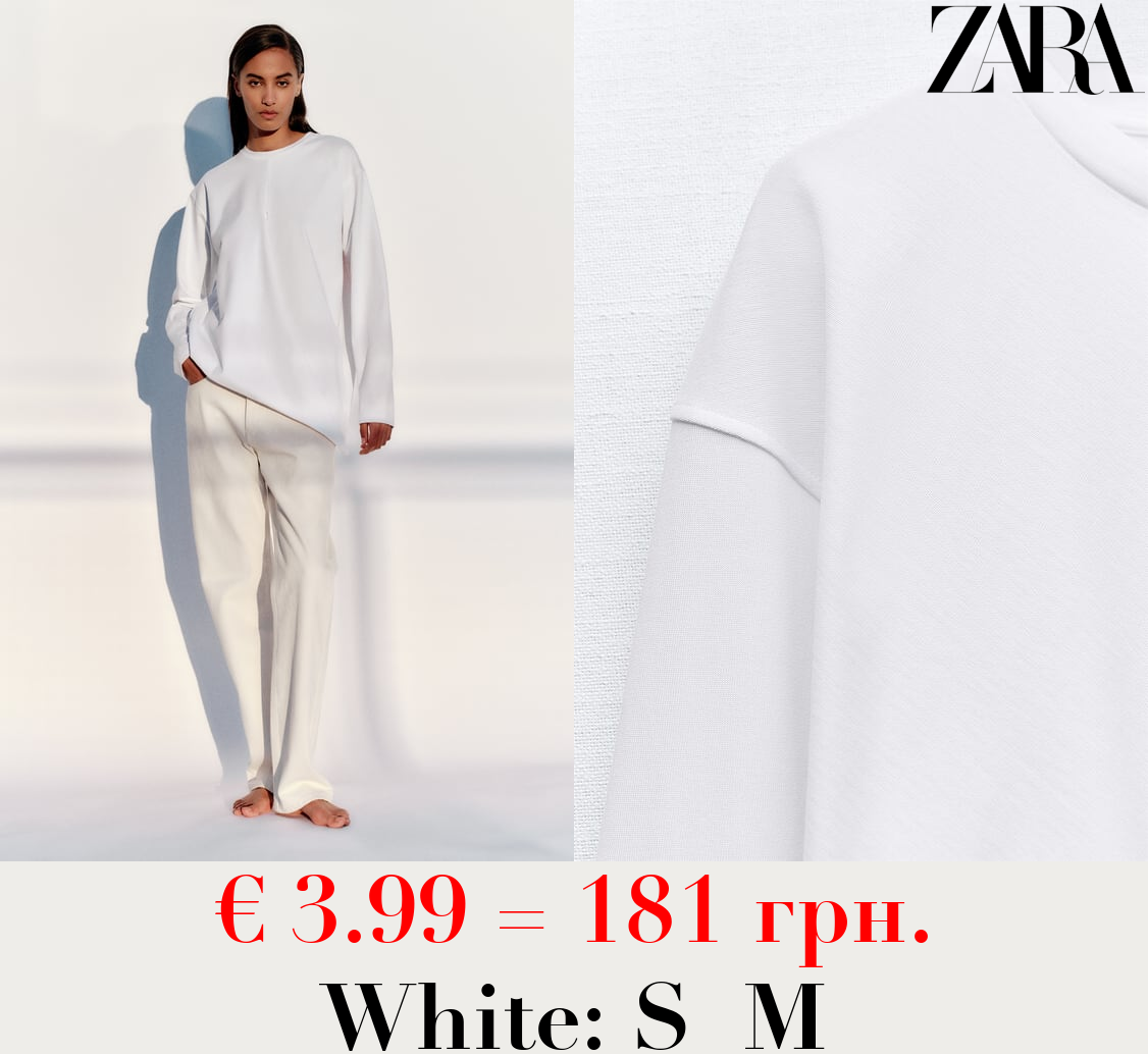 ASYMMETRIC DRAPED T-SHIRT