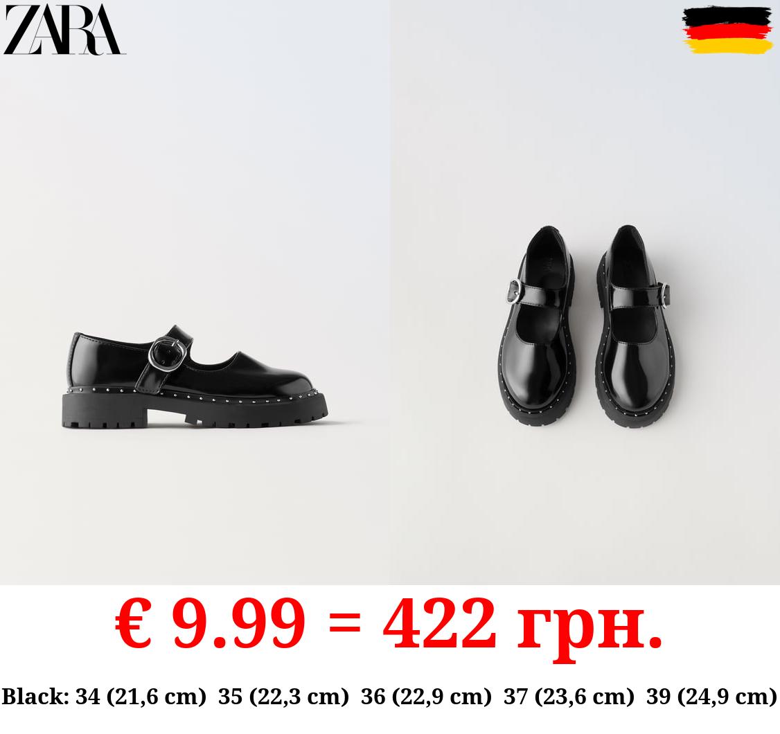 STUDDED MARY JANES WITH TRACK SOLES