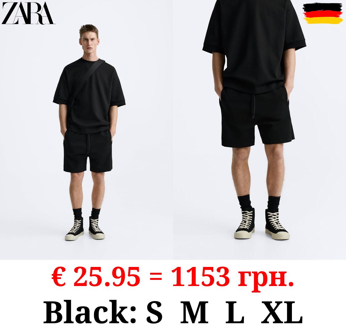 COMPACT JOGGER BERMUDA SHORTS