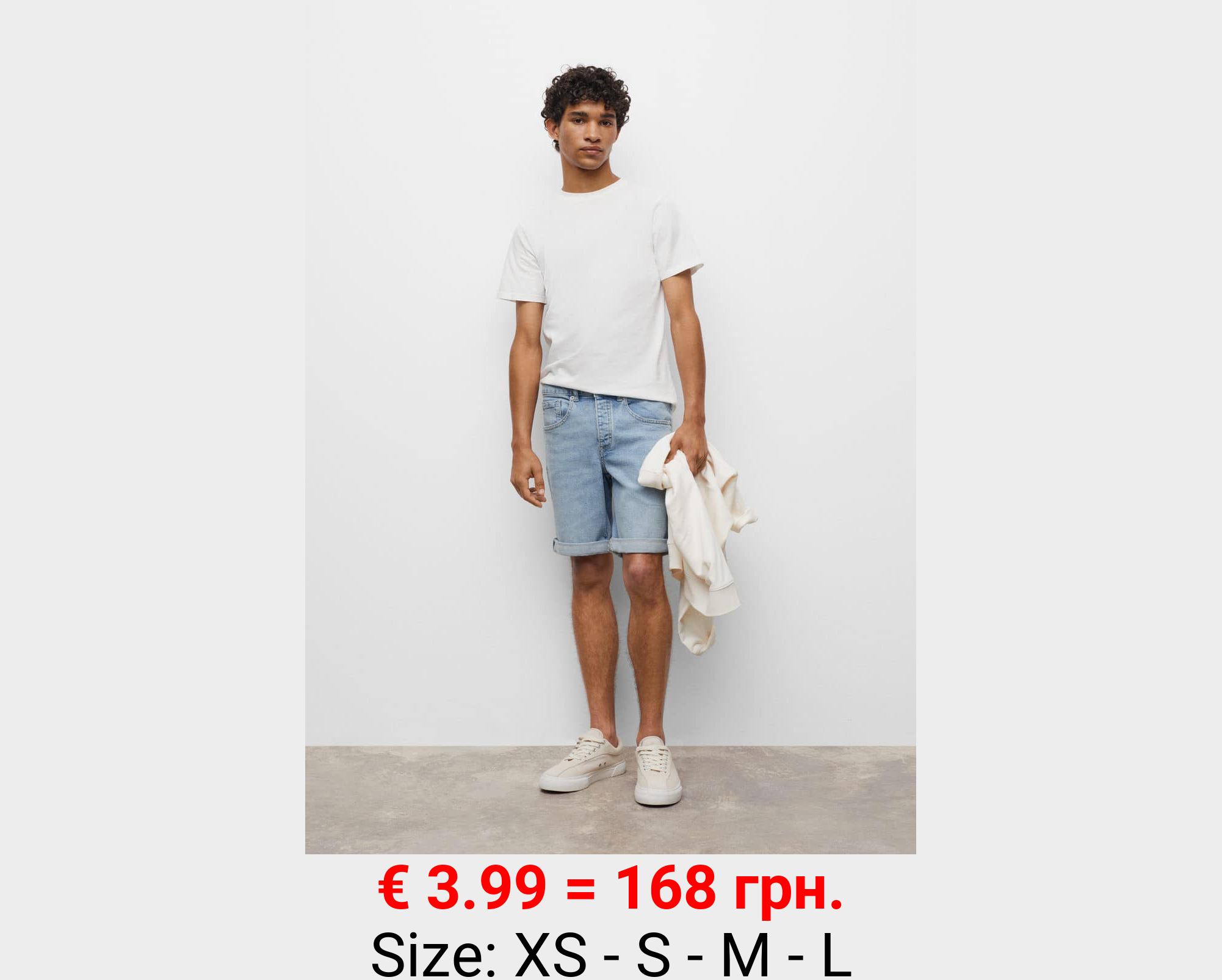 Bermudas denim algodón