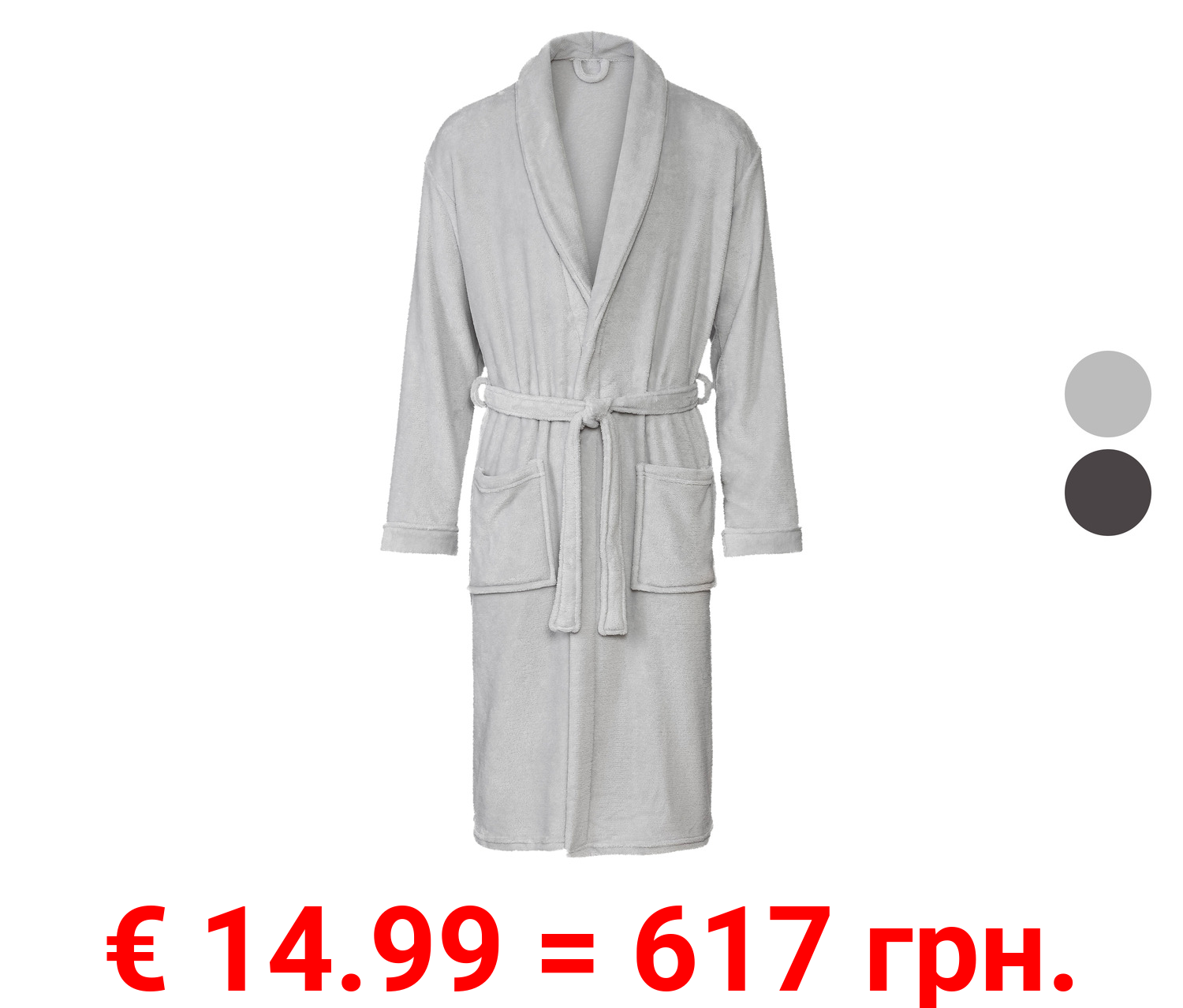 LIVARNO home Herren Bademantel, hochwertige Mikrofaser-Qualität