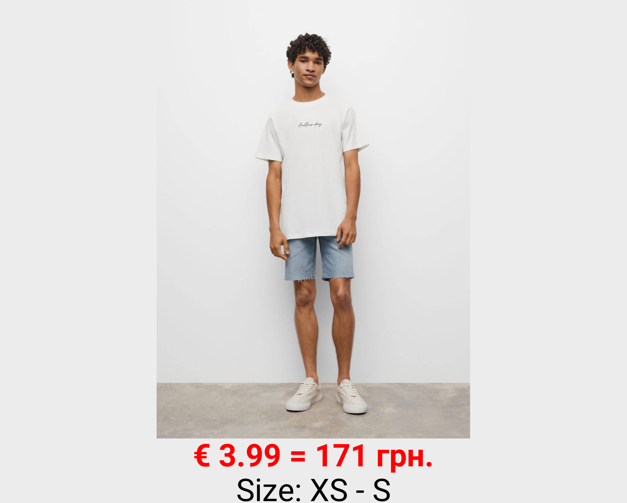 Bermudas denim bajo deshilachado