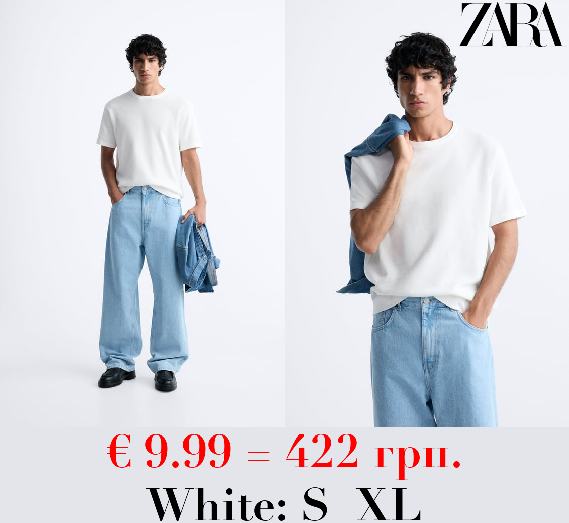 TEXTURED KNIT T-SHIRT