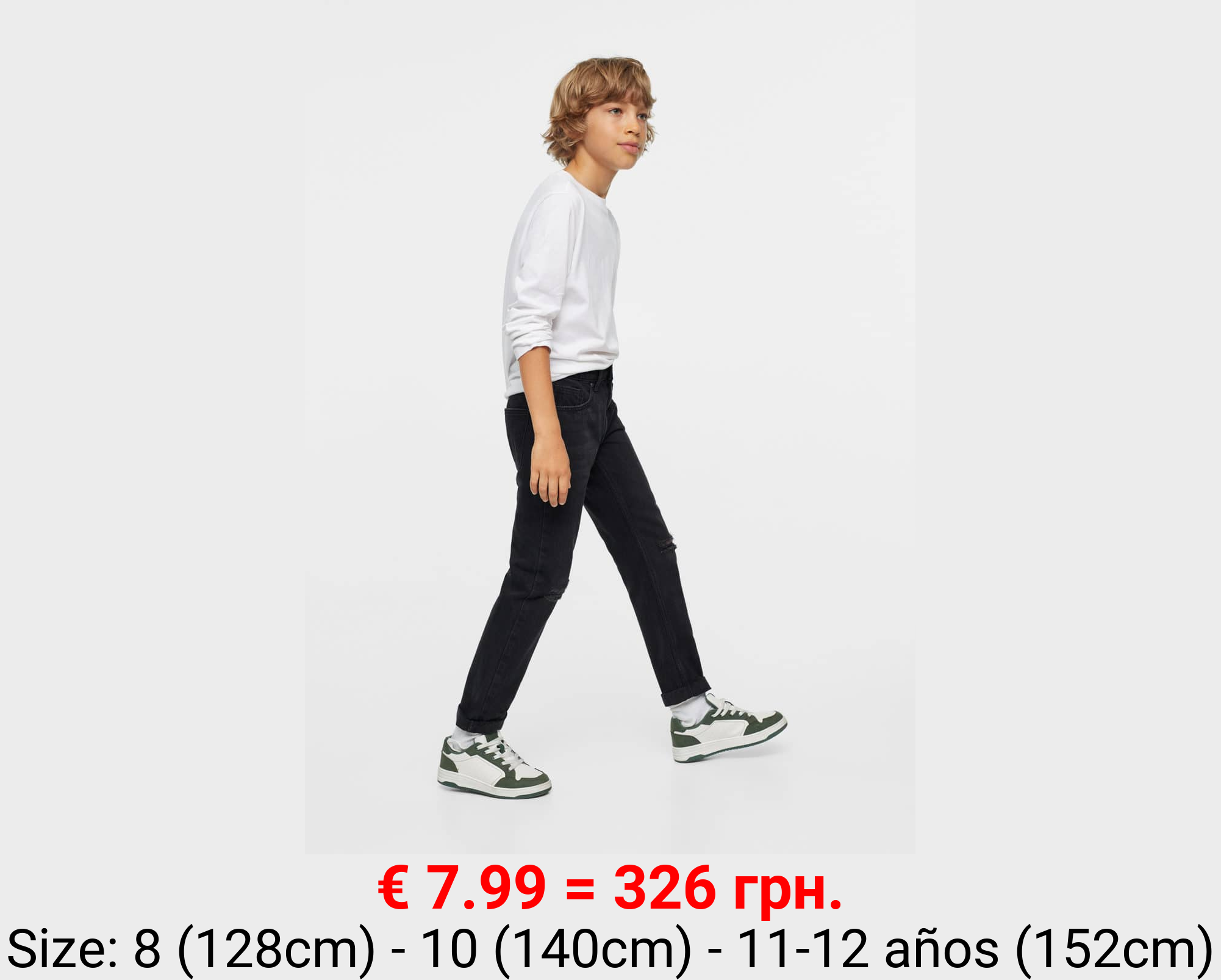 Jeans regular rotos decorativos