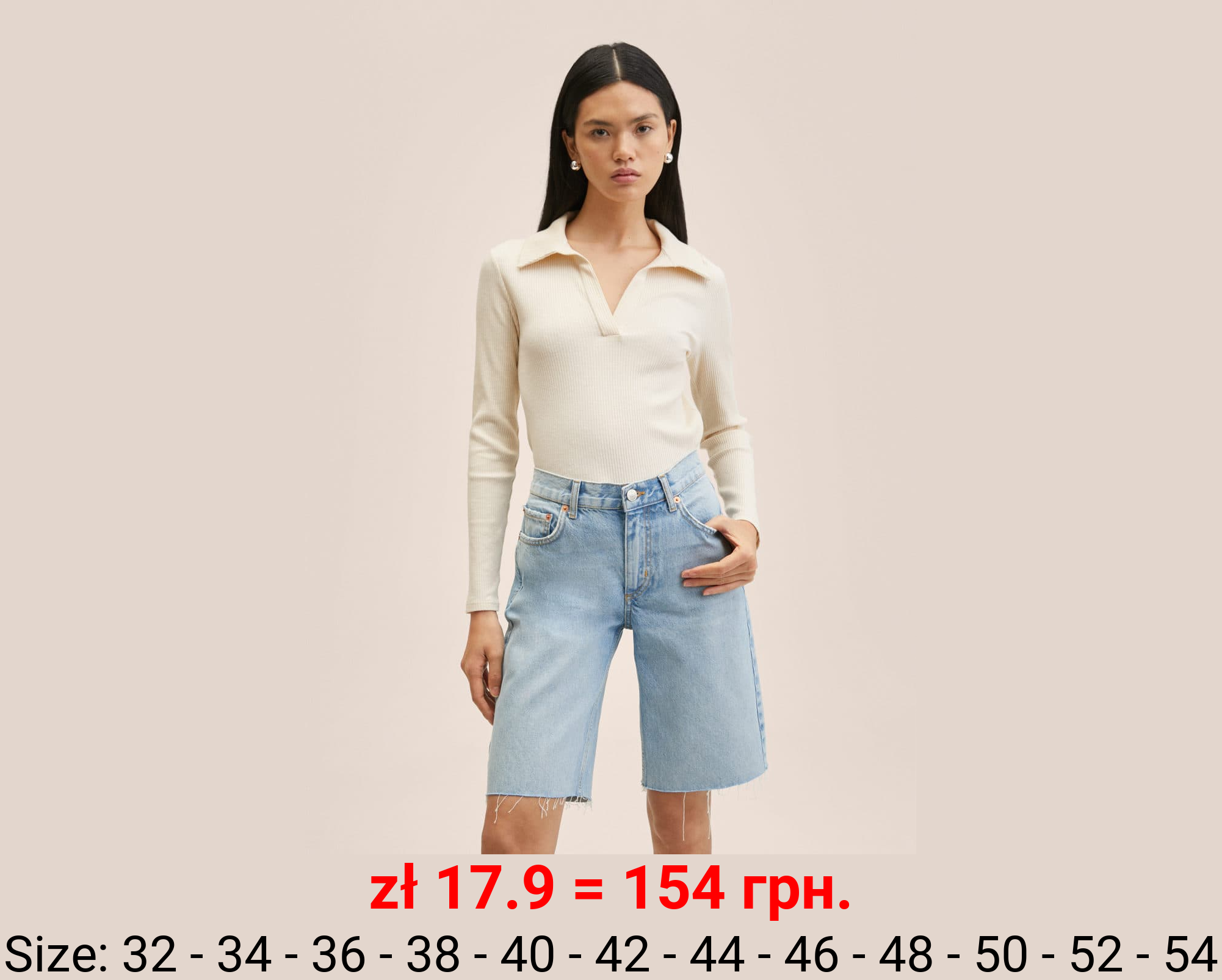 Bermudas vaqueras bajo deshilachado