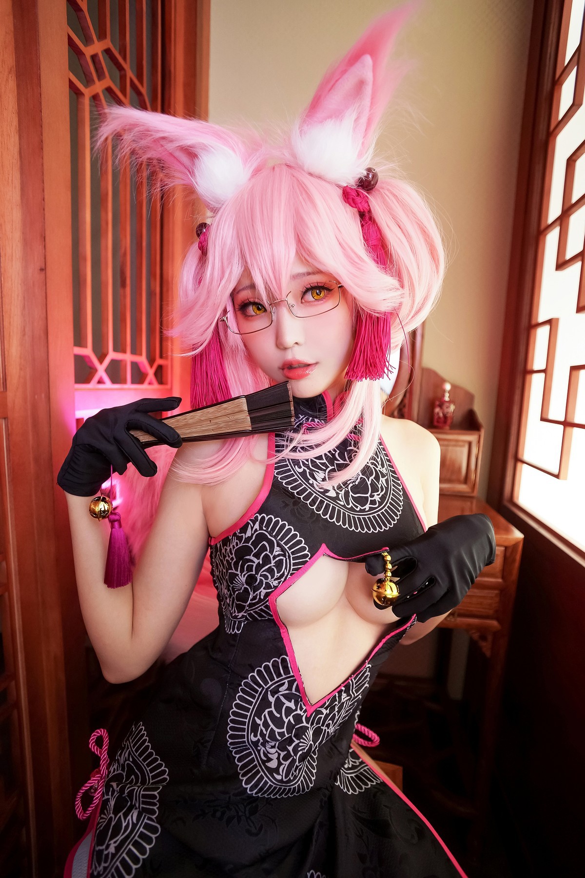 Cosplay ElyEE子 玉藻前旗袍 29