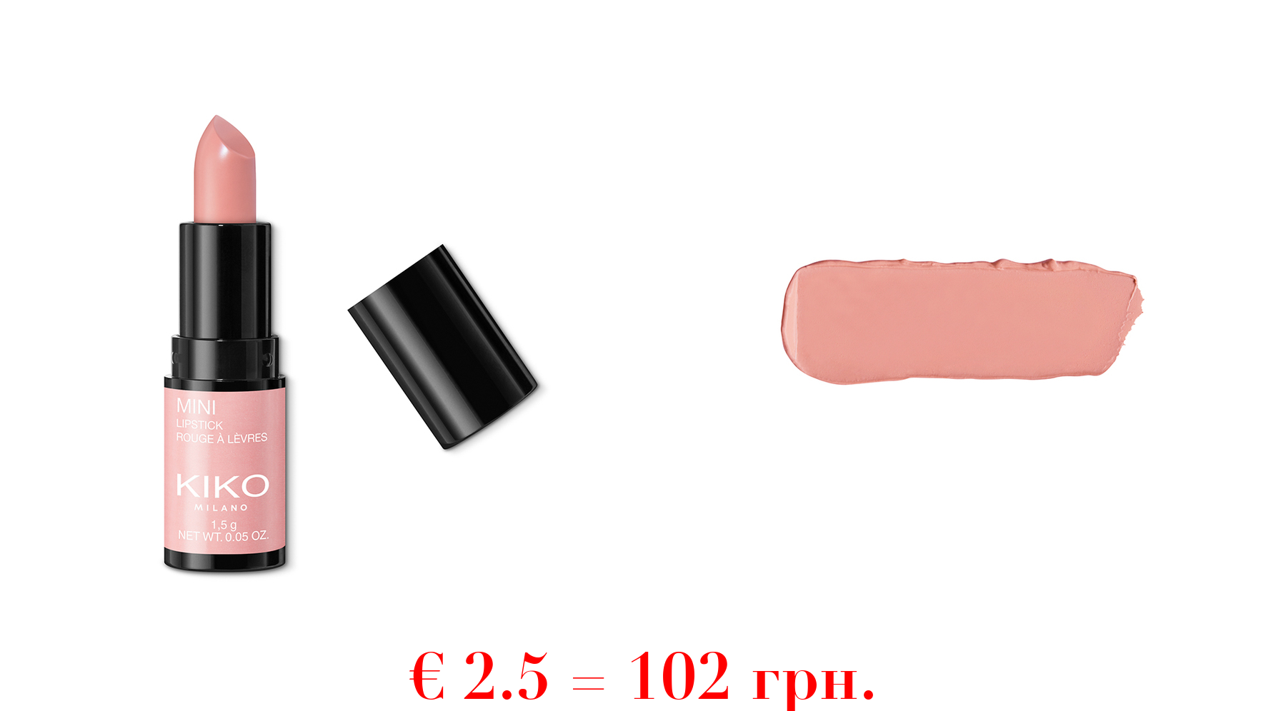 mini lipstickMini-Lippenstift halbmatt
