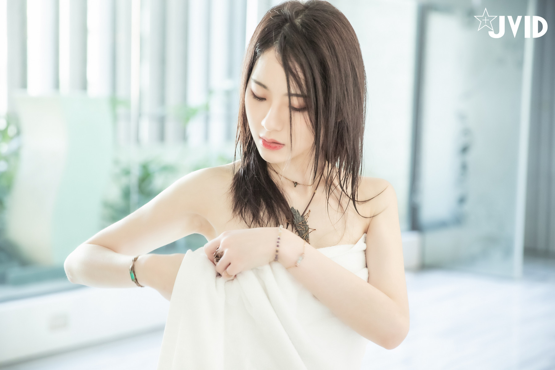 JVID精品 雪白美乳「阿黎」濕身、淋浴、裸泡無遮掩全露！ 10