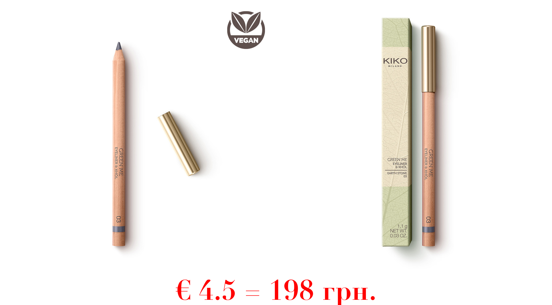 new green me eyeliner & khol