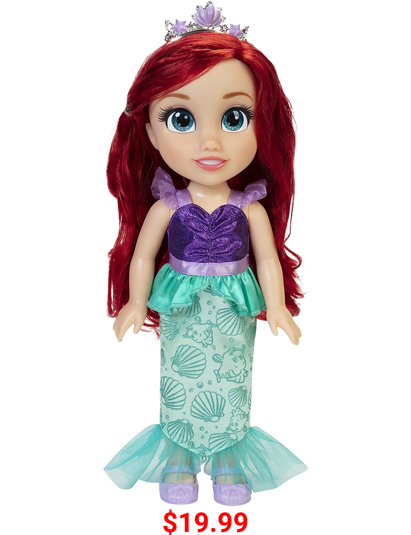 Disney Princess My Friend Ariel Doll 14" Tall Includes Removable Outfit and Tiara