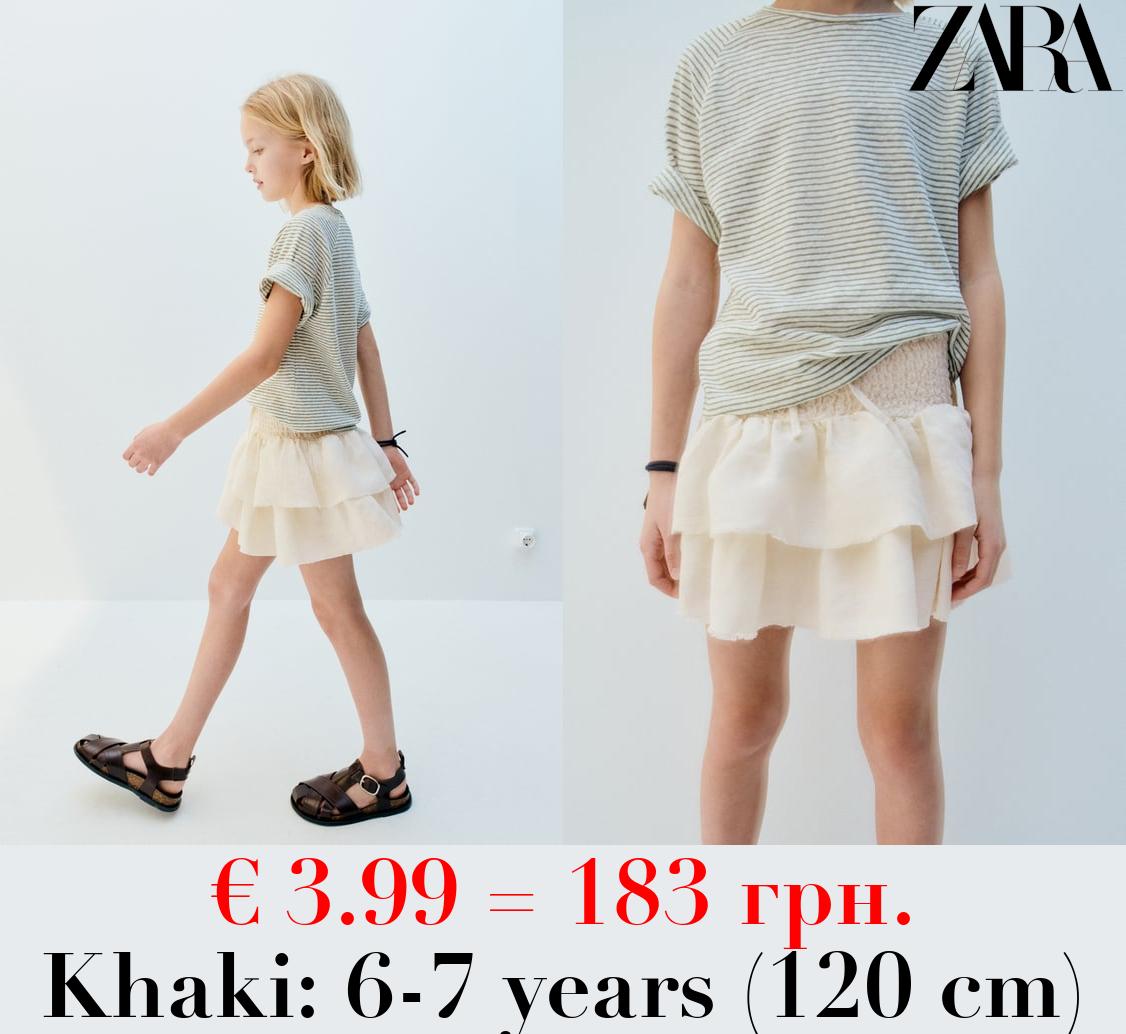 STRIPED LINEN T-SHIRT