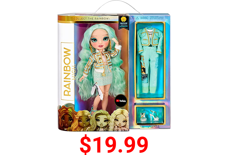 Rainbow High Series 3 Daphne Minton Fashion Doll – Mint (Light Green) with 2 Designer Outfits to Mix & Match with Accessories