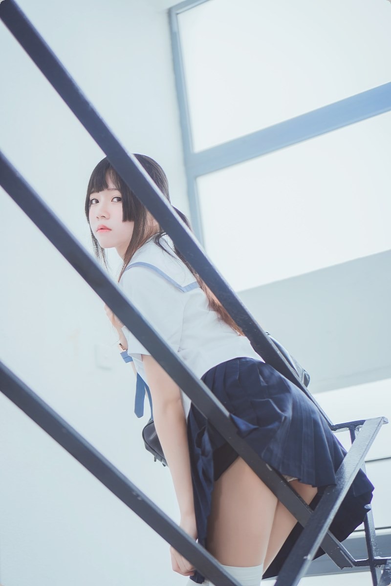 [Cos]桜桃喵 - 蓝白水手服 [39P] 5