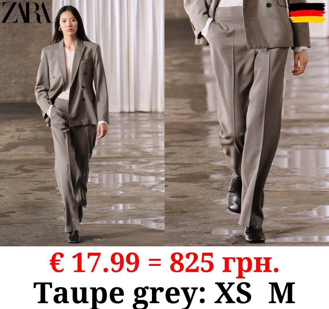 ZW COLLECTION STRAIGHT-FIT WOOL TROUSERS