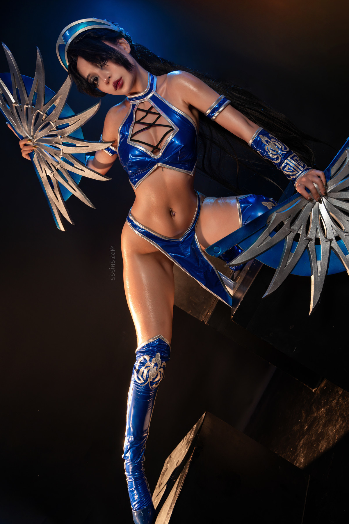 Cosplay Umeko.J Kitana Mortal Kombat Set.01 2
