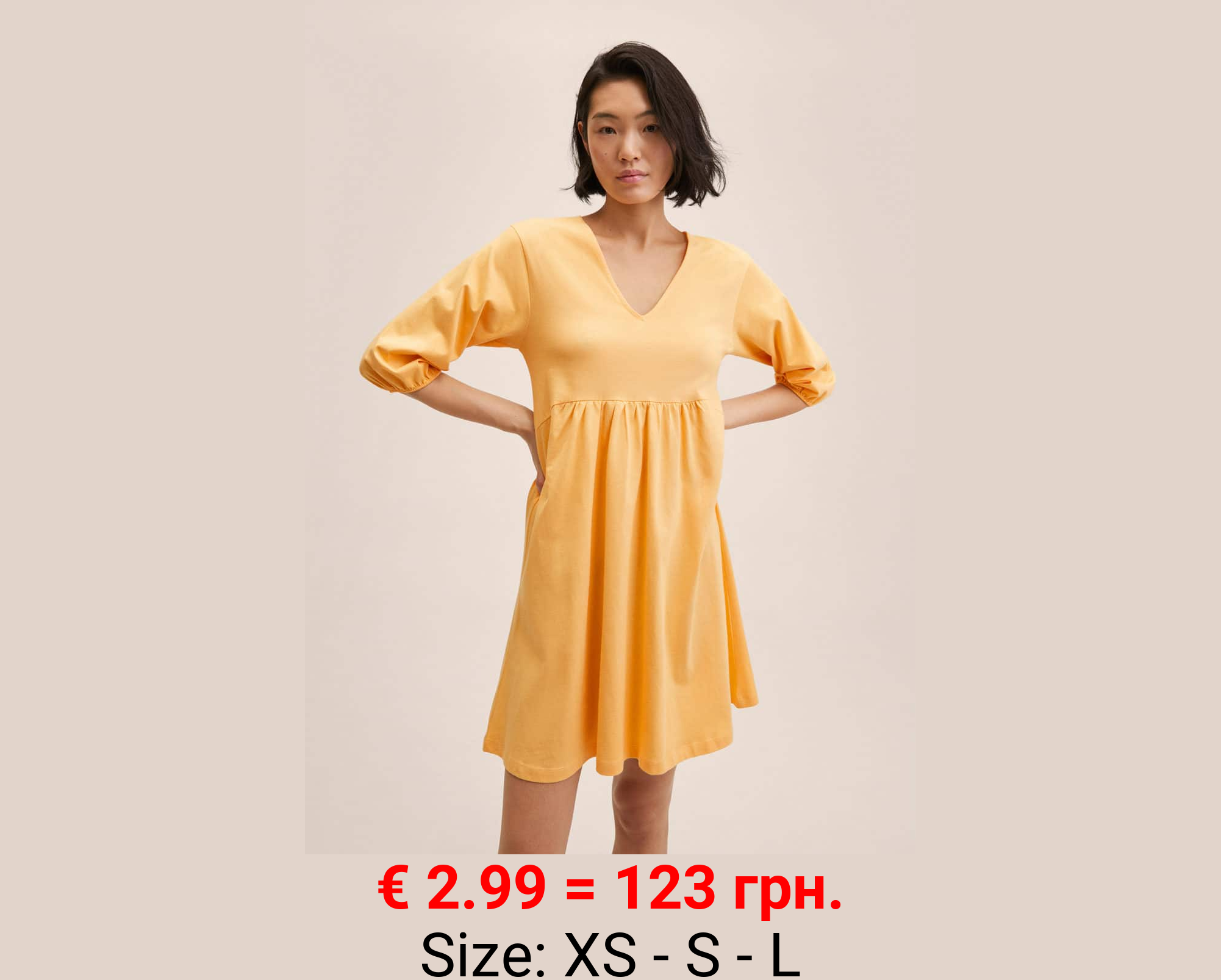 Vestido oversize algodón