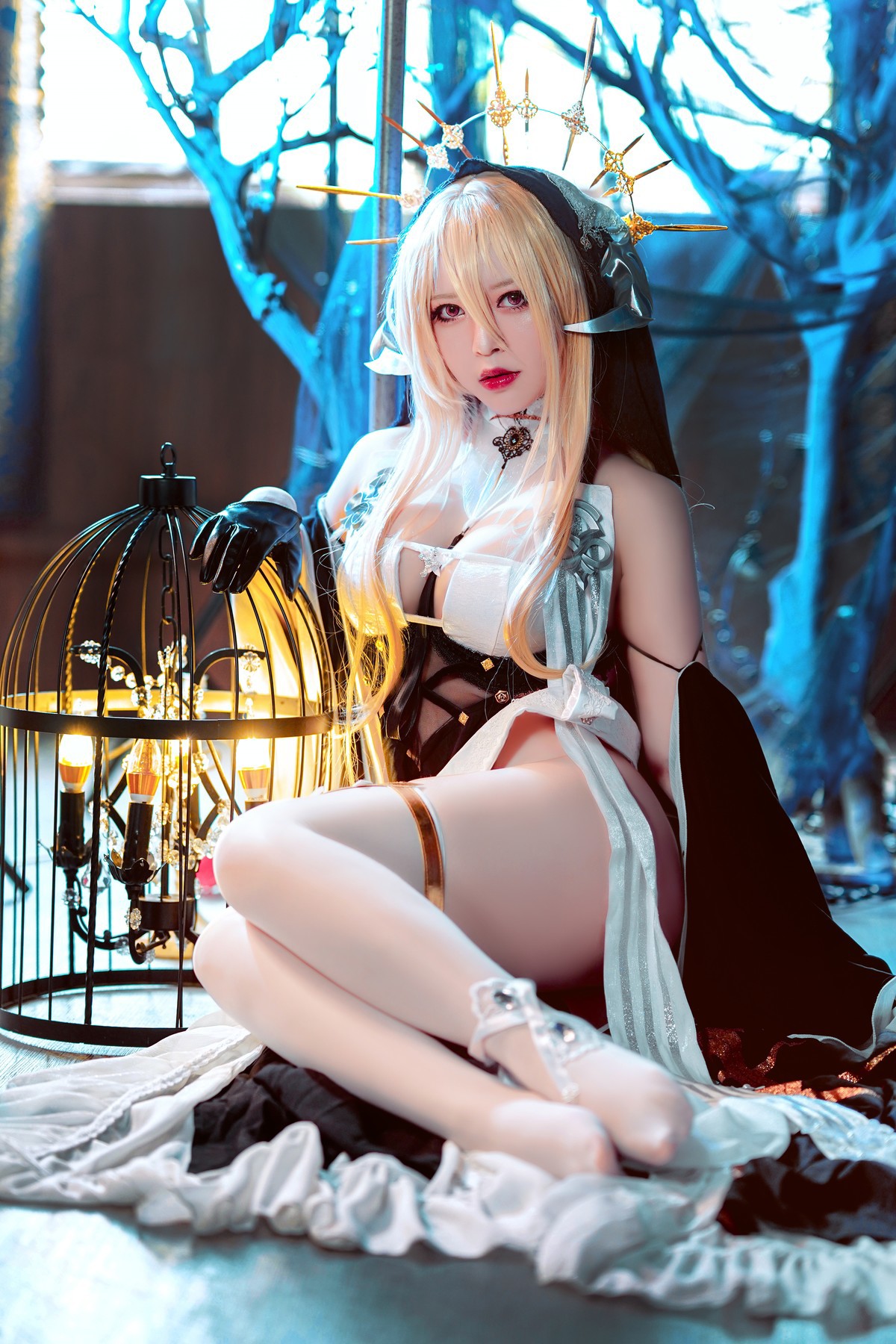 Cosplay 半半子Banbanko インプラカブル 修道女 39