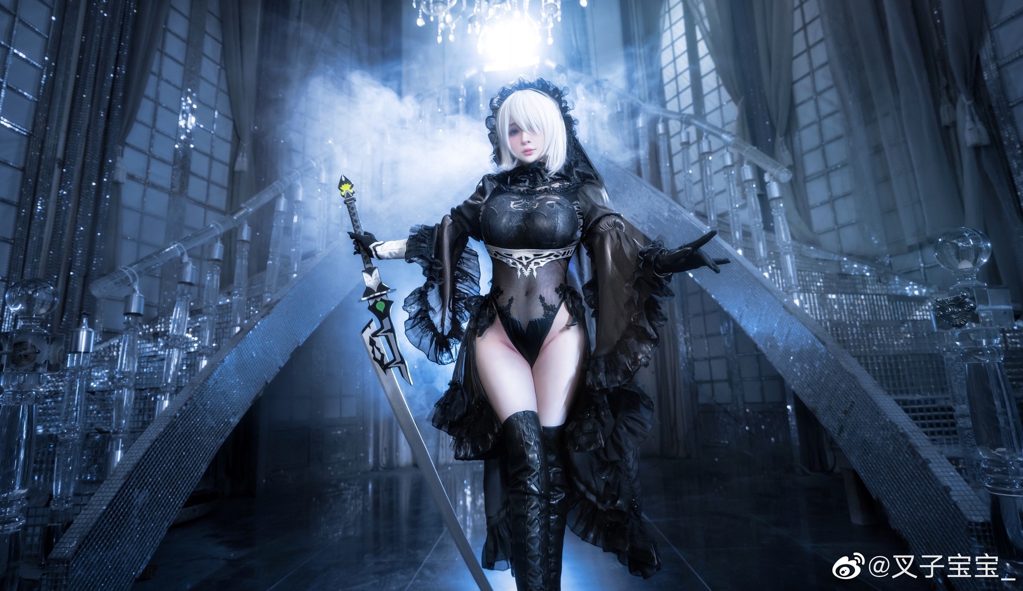 叉子宝宝 Cosplay 2B 尼尔机械纪元 14