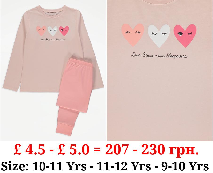 Pink Heart Eyes Sleepover Pyjamas