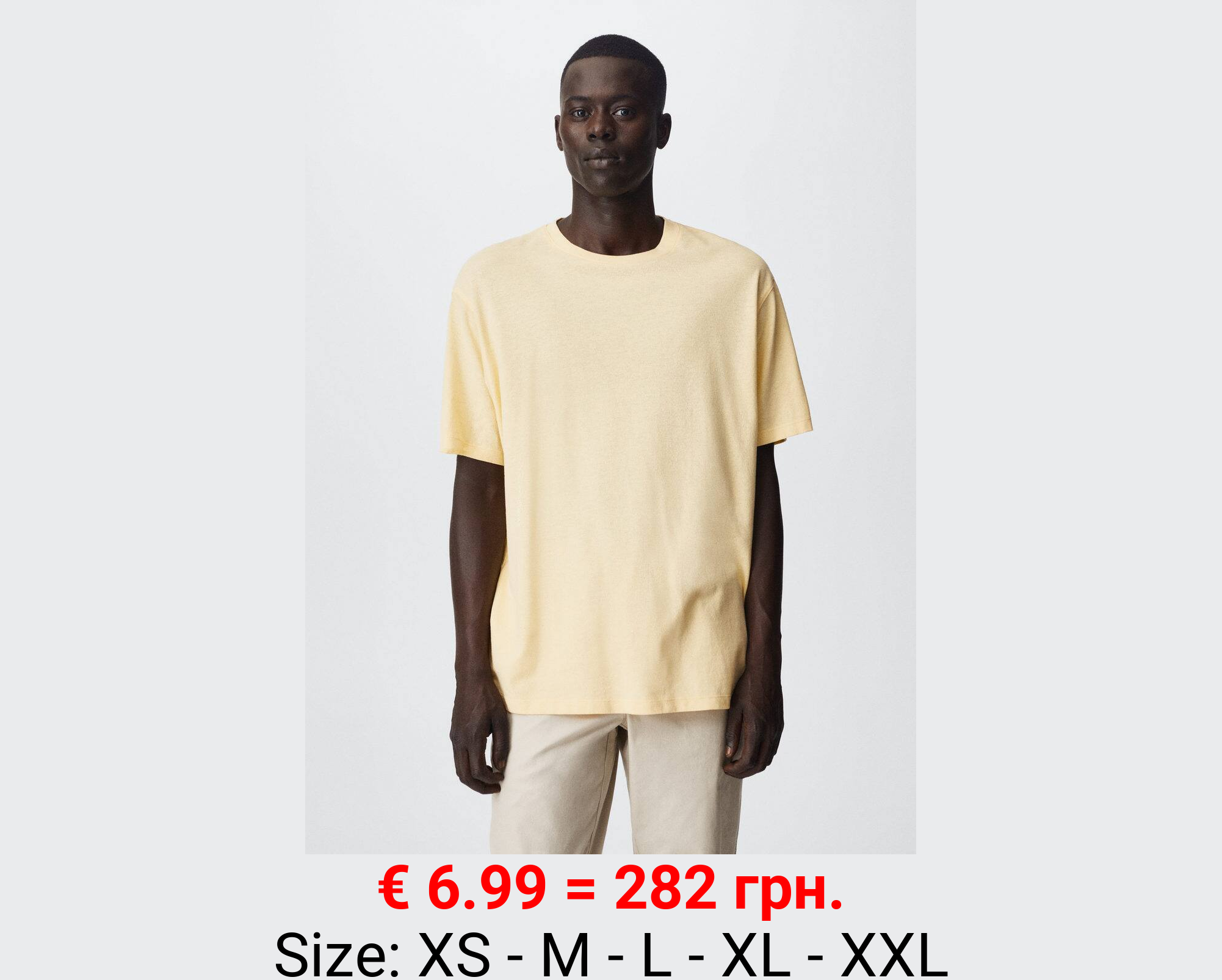 Camiseta algodón lino