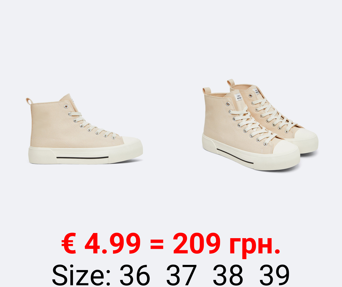 Embellished high-top sneakers