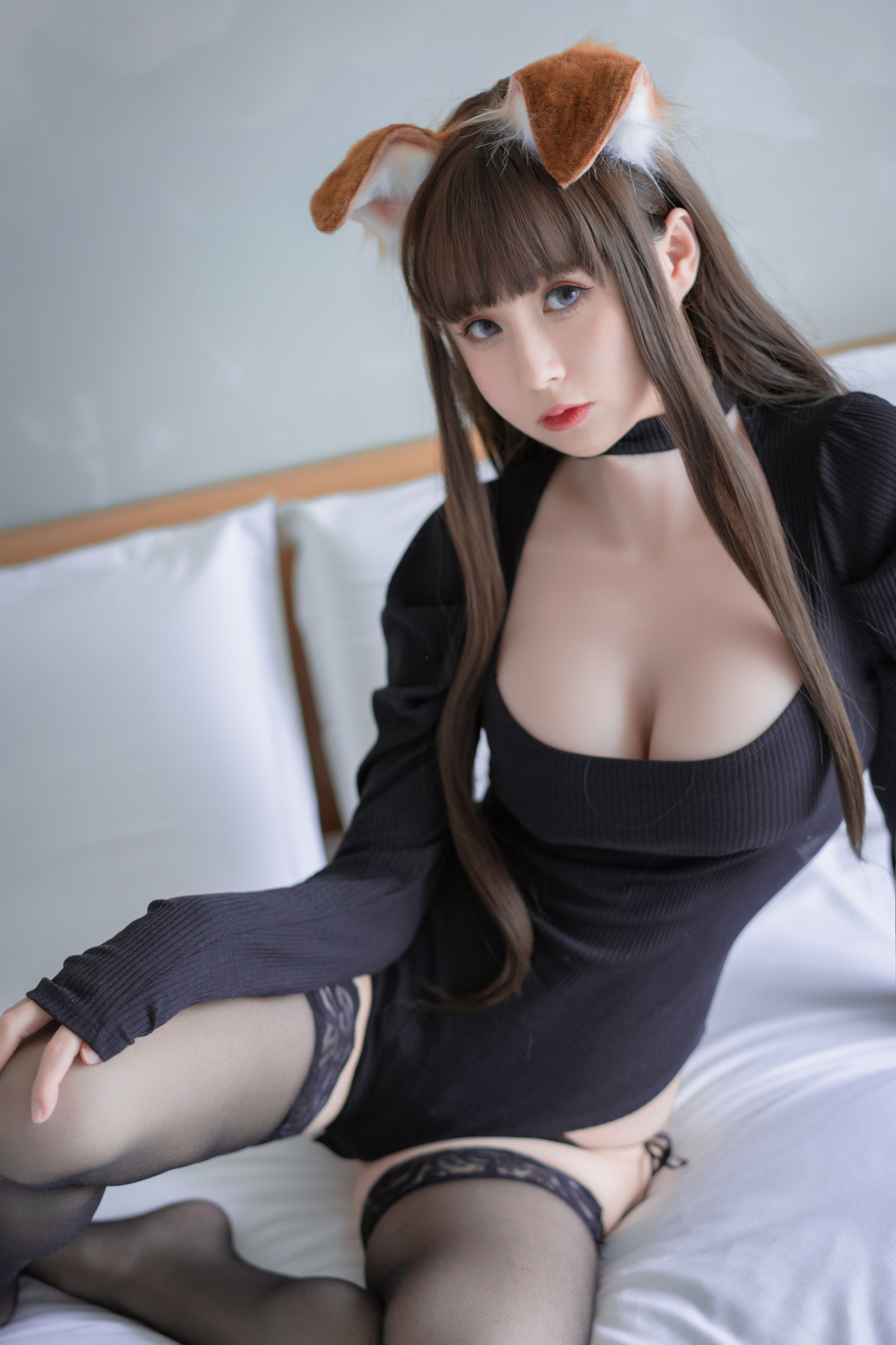 西园寺南歌 - NO.07 折耳犬黑色连体衣 [30P-125MB] 28