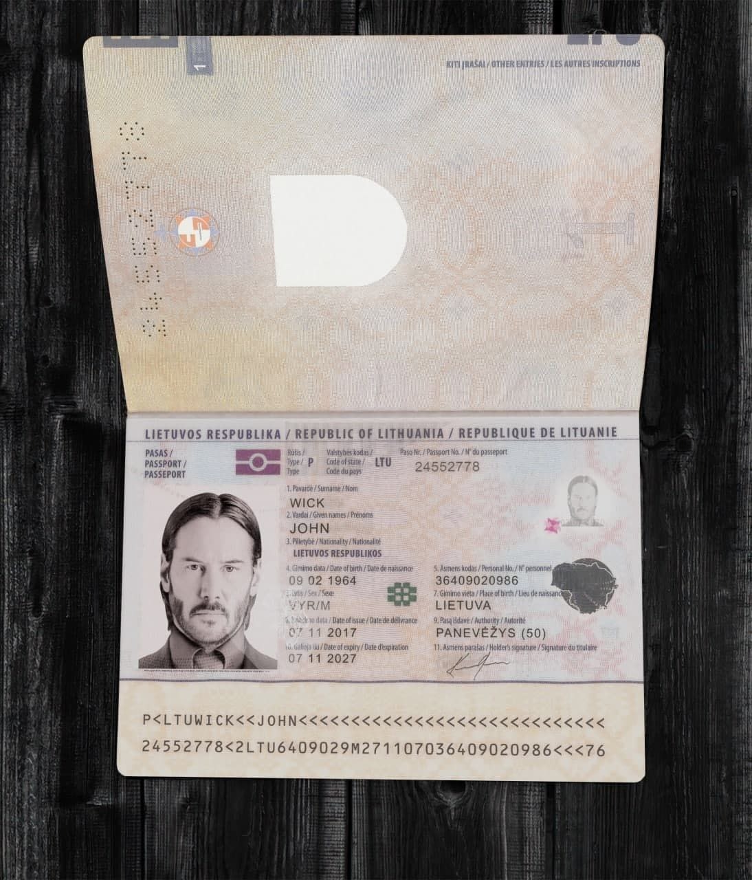 Lithuania Passport Template – Telegraph